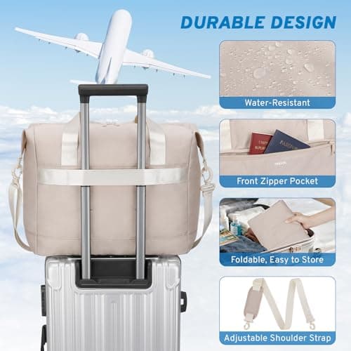 VSNOON New Ryanair Cabin Bags 40x30x20, 24L Hand Luggage Carry on Bag Khaki — view 5