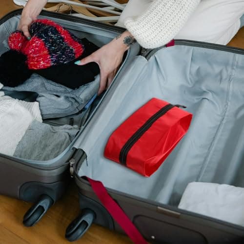 2pcs Shoe Bags Portable for Travel Oxford Cloth — view 6