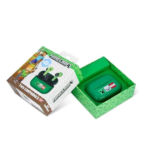 OTL Technologies MC1227 Minecraft TWS Wireless Earphones with Charging Case - Green — view 5
