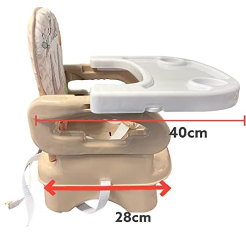 LADIDA Baby Booster Seat and High Chair, Easy to Fold and Transport, Adorable Bunny Design 152 — view 6