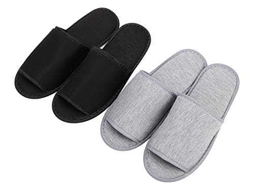 XINCHIA Portable Travel Slippers Foldable Open Toes Sandals Non-Disposable Cotton Hotel Spa Slippers Guest Room Unisex Indoor House Floor Footwear Anti-skid Business Travel Trip Flight Shoes Footwear — view 2