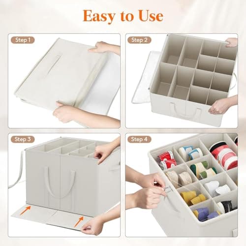 Lifewit Shoe Storage Organiser for Closet, Holder Box, 1 Pack, White — view 6