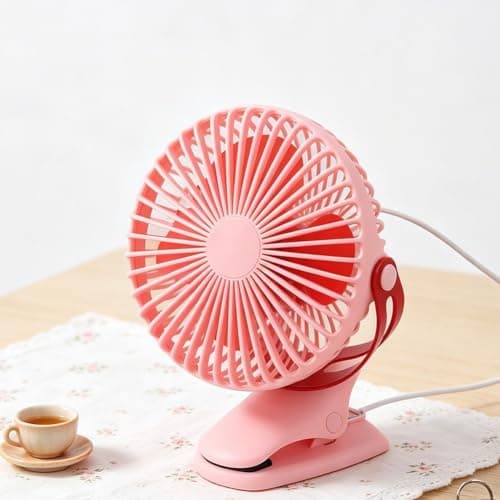 Portable Solar Fan 5 V with Clip and App Monitoring, Solar Fan, 17.5 x 21.5 cm, ABS Weatherproof for Camping, App-Controlled Solar Fan with Real-time Energy Monitor, Small (Solar Panel) — view 4