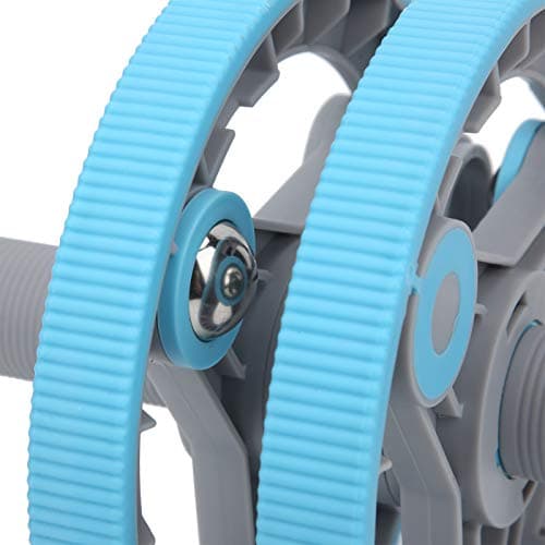 Multifunctional Abdominal Wheel Fitness Training Roller Set, Wireless Compact Gym Equipment with Lifting Handles, Direct Grip Handle and Latex Pull Strap for Home, Travel and Full (Blue) — view 4