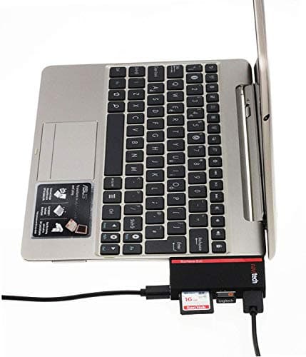 Navitech 2 in 1 Laptop/Tablet USB 3.0/2.0 HUB Adapter/Micro USB Input with SD/Micro SD Card Reader Compatible With The Lenovo Ducati 5 limited edition 14? laptop — view 3