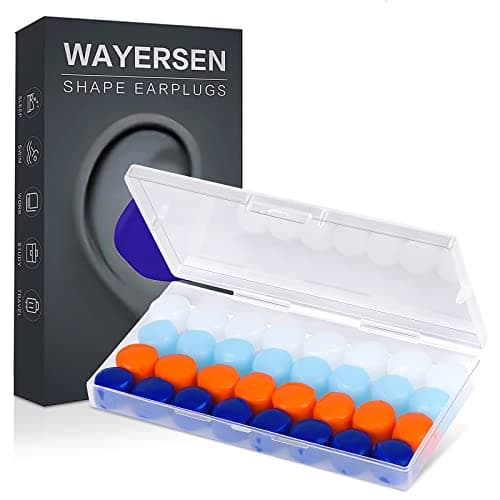 16 Pairs Silicone Ear Plugs Noise Canceling Soft Earplugs Sleep Swim