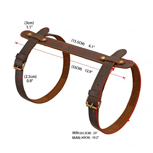 Leather Picnic Blanket Carry Strap for Outdoor Camping Travel Rug Carrier — view 2