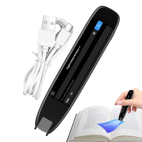 Scanning Translator Pen - Translator Scan Reader Pen for Dyslexia - 142 Language Electronic Dictionaries Text to Speech Scanner Reading Tools for Learners Students