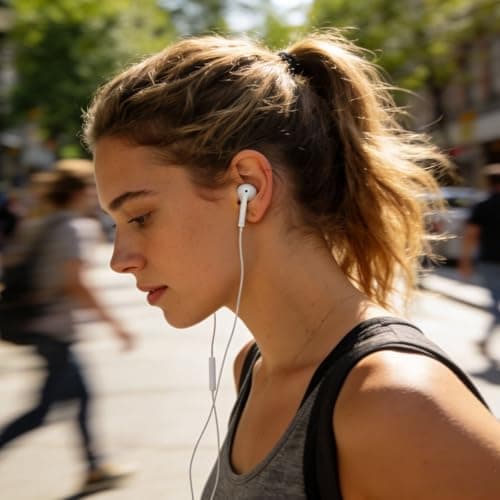 3.5 mm headphones In-Ear Earphones,Control Compatible with iPhone Samsung — view 5