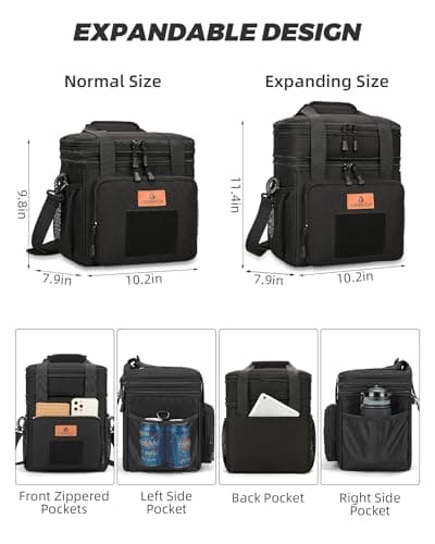 Lunch Bag for men Large Insulated Double Layer Cooler Bag for Work — view 2