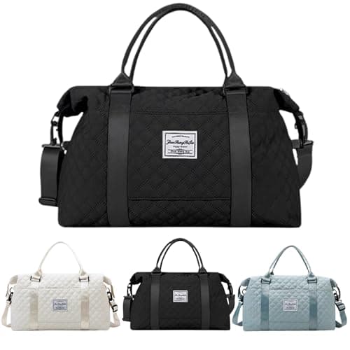 Cabin Bags Travel Bag for Ryanair Airlines Gym Bag for Women and Men Carry On Holdall Lightweight Luggage Overnight Weekend Bag underseat Luggage for Women and Men with Wet Pocket(Black)
