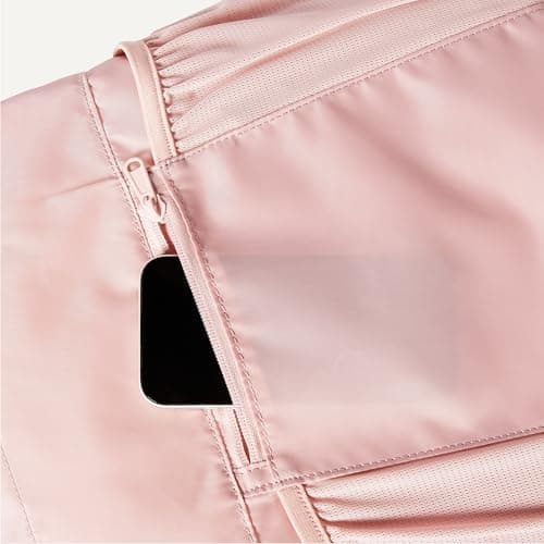 Amazon Basics Drawstring Lightweight Gym Bag Soccer Backpack, Large, Pink — view 4