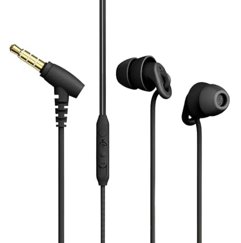 Sleep Earbuds, Soft Lightweight Wired Noise Cancelling Small Canal