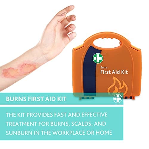 Reliance Medical First Aid Kit Standard Burn Aid Kit in Aura Box - Includes Gel Soaked Dressings, Ideal for Treating Burns, Scalds, Sunburn, Complete Dressing Kit for Emergency Care — view 4