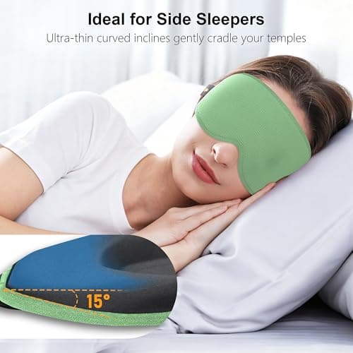Gritin 100% Blackout Sleep Mask for Women & Men-Zero Eye Pressure Eye Mask — view 4