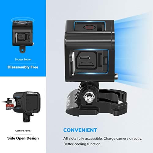 Sametop Case Aluminum Housing Frame for GoPro Hero 5 4 Session Cameras — view 6