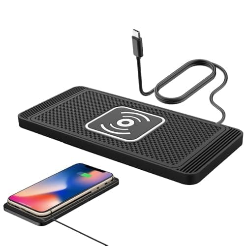 Wireless Car Charger for Ford Transit Custom EV 2023 2024 2025 2026,15W Fast Wireless Charging Pad,Non Slip Car Phone Charging Mat,Car Charger,for iPhone,Samsung,Google,Type C