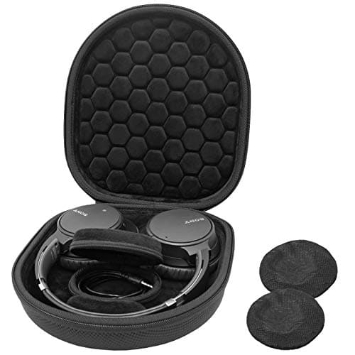 ProCase Hard Travel Case for Sony Headphones -Black