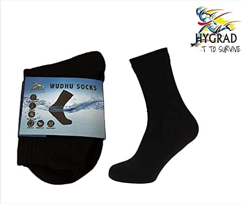 HYGRAD® 100% Waterproof Outdoor Socks Insulated Thermal Winter Socks For Outdoor Activity And Sharia Compliant Wudhu Socks, Wipe Over Ablution Socks (as8, alpha, l, x_l, regular, regular) — view 2