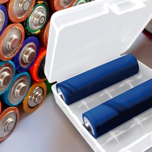 Battery Storage Box Clear Dust-Proof Portable Transparent Stackable Compact — view 3