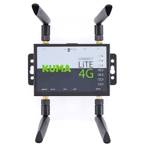 KUMA CONNECT LiTE Unlocked 4G Router + O2 Unlimited Data Ready SIM | 150Mbps Portable WiFi Router for Home, Travel & Motorhomes | Connect 32 Devices | UK/EU LTE MiFi Hotspot Kit | 12v DC & 240v AC