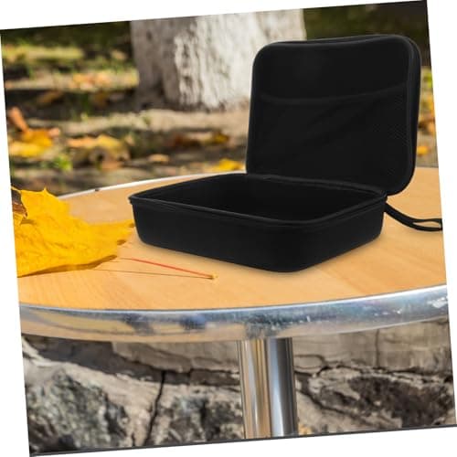 BUGUUYO Eva Storage Bag for Headphones and Data Cables Protective Multi-use Travel Pouch for USB Adapters and Earbuds for Office and School Black — view 6