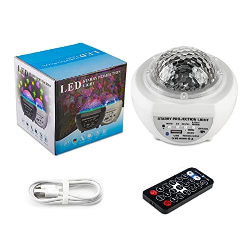 jindaaudio Led Baby Night Lights Projector,Star Light Projector for Kids,360° Timing Sensory Lights,Kids Night Light Bedroom with Remote Control, USB Rechargeable Bluetooth Music Speaker — view 6
