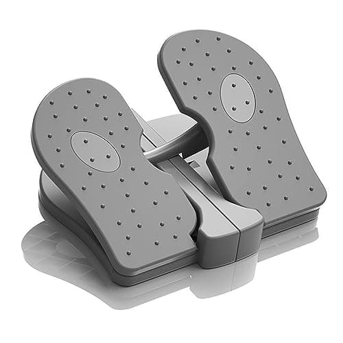 Goshyda Mini Stepper Hine, Quiet Folding Under Desk Leg Exerciser with Reinforced Nylon Fe & Non-Slip Massage Pedals (One Size)
