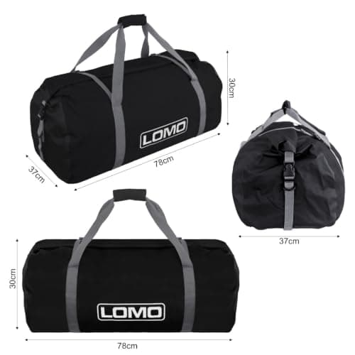 Lomo Dry Bag Roll Top Holdall 60L - Black — view 3