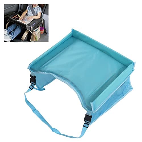 Car Table Tray for Kids Barn Travel Tray for Kids (Sky Blue) — view 2