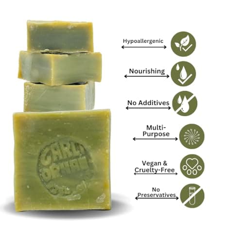 Turkish Bar 3 Pcs Pure Olive Oil Soap 100% Natural, Handmade, Cruelty-Free, Vegan, Moisturizing, Suitable for Skin and Hair, Gentle on Sensitive Skin, Eco-Friendly — view 4