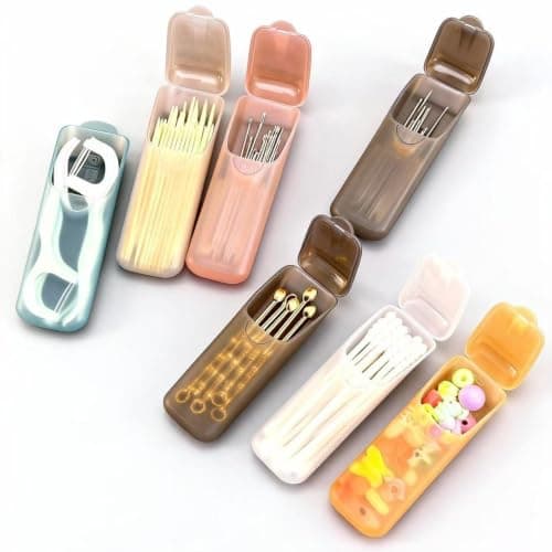 Toothpick And Floss Holder - Translucent Organizer Box Accessory — view 3