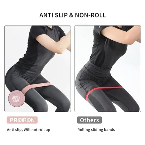 PROIRON Multi-Functional Latex Resistance Bands Set [2 in 1], 2M Long Exercise Band & 0.6M Mini Loop Band, for Women/Men Pilates, Stretching, Strength Training, Yoga, Gym, Fitness, Light — view 5