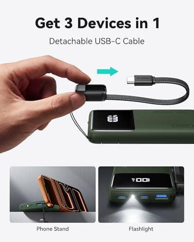 INIU Power Bank, Slimmest 10000mAh 45W PD Fast Charging Portable Charger — view 4