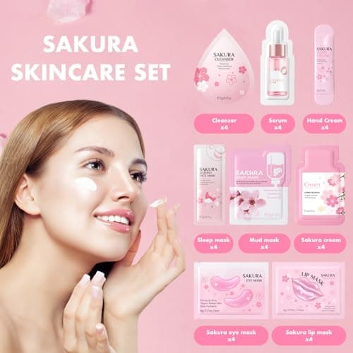 Sakura Skincare Set, Sleepover Pamper Party Supplies for Girls — view 2