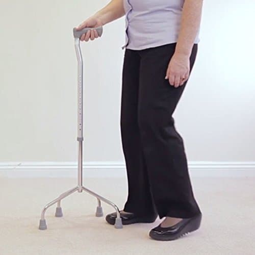 NRS Healthcare Tetrapod Walking Stick with Large 4 Leg Base — view 2