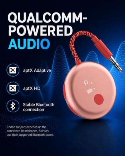 Avantree SoundJet R1-25Hr Airplane Bluetooth Adapter for All AirPods — view 4