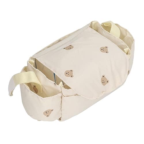 Baby Stroller Bag 15 Compartment Large Capacity Storage Organizer (Beige) — view 3