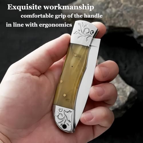 Multitool, 5-in-1 Multi-Function Tool Portable Folding Tool(with Leather Cover), Cool Carabiner Keychain Pocket Keychain,EDC Gadgets Outdoor Camping, DIY, Gift for Men — view 4