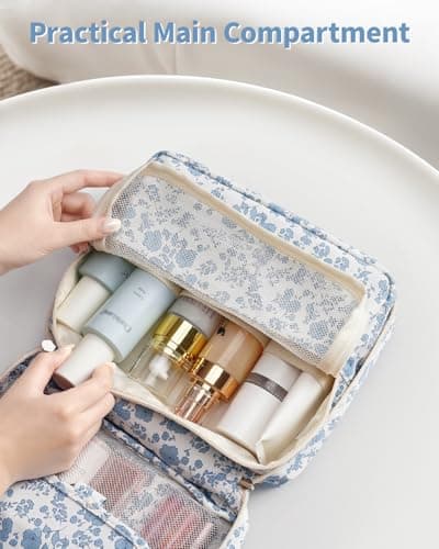 Narwey Travel Hanging Toiletry Bags for Women, Wash Bag for Toiletries — view 5