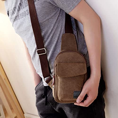 VaiKanhai Canvas Satchel Casual Body Handbag Messenger Shoulder Bag Projector, coffee, One Size — view 2