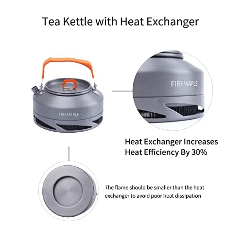 Fire-Maple XT1 Camping Tea Kettle, Hard Anodized Aluminum Water Boiler — view 2
