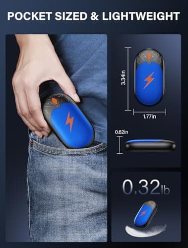 Hand Warmers Rechargeable 2 Pack, Up to 24Hrs, Magnetic 2 in 1 — view 5