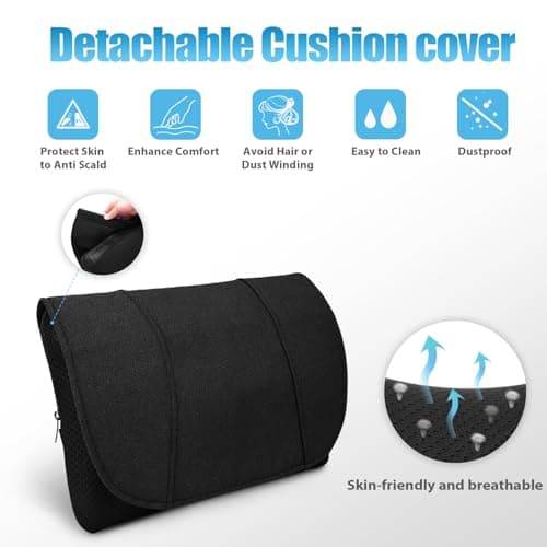 WOQQW Back Massager with Heat, Shiatsu Massage Pillow for Pain Relief — view 5