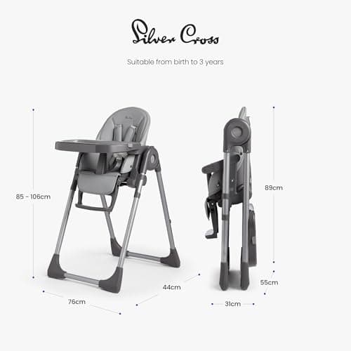 Silver Cross Buffet Highchair, Compact Fold, Birth to 15kg — view 4