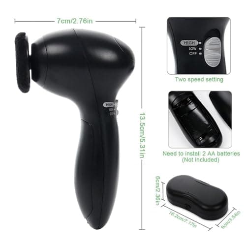 Leather Shoes Cleaner Kit - 7.17 Inch Shoe Shiner Machine — view 6