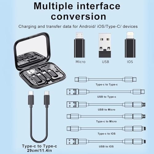 Betron USB Type C to Lightning, Micro-USB, and USB-A Adapter Set — view 2
