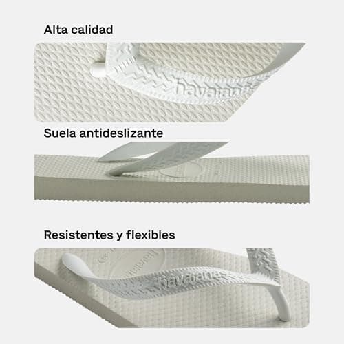 Havaianas Top Color Unisex Adults Flip Flop, White, 11/12 UK — view 4
