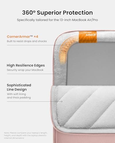 tomtoc 360° Protective Laptop Sleeve for 13-inch MacBook Air M5/A3449 2026 — view 4