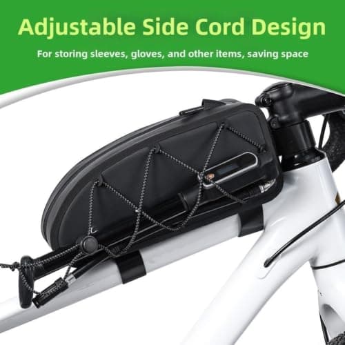 1.8L Bike Front Triangle Bag with Reflective Strips — view 5